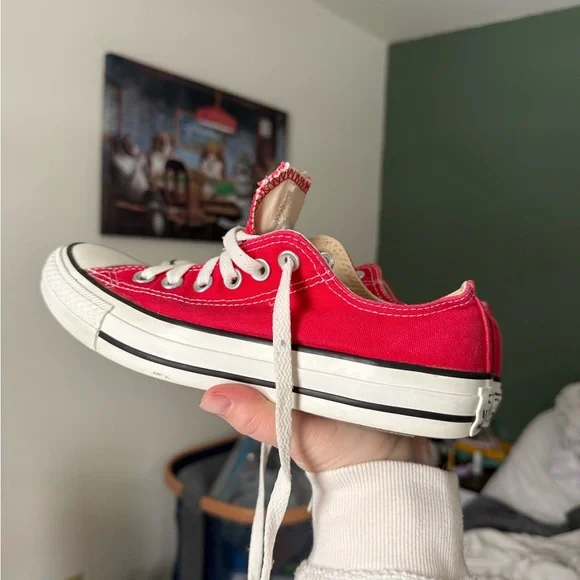 Converse Classic Red Sneakers W7 / M5 - Picture 3 of 6